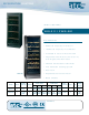 ATC Group Wine Cooler CVKG-581 Specification Sheet