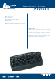 Atlantis Land Multimedia Office Keyboard A04-K201AB Specifications