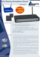 Atlantis Land I-Fly Wireless Broadband Router A02-WR-54G Specifications