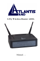 Atlantis Land Network Router User Manual