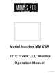Movies 2 go MOVIES 2 GO MM170R Operation Manual