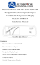 Audiovox LCMR6CT Installation Manual