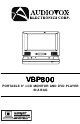 Audiovox VBP800 Instruction Manual