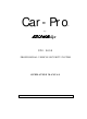 Auto Page Car-Pro CPX-3600 Operation Manual