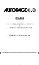 Auto Page RS-660 Operation Manual