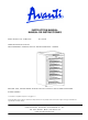 Avanti WC602D Instruction Manual