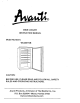 Avanti WC400YGB Instruction Manual