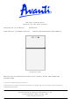 Avanti AVANTI SWBC250D Instruction Manual