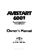 Avital AviStart 6001 Owner's Manual