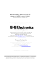 B&B Electronics PC Watchdog Timer Card ATRWDT User Manual