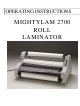 Banner MIGHTYLAM 2700 Operating Instructions Manual