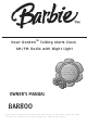 Barbie Hour Garden BAR800 Owner's Manual