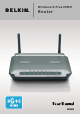 Belkin Wireless G Plus MIMO Router F5D9230-4 User Manual