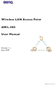 BenQ AWL-500 User Manual