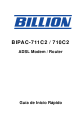 Billion ADSL Modem / Router BIPAC-710C2 Guía De Inicio Rápido