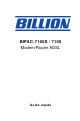 Billion Modem/Router ADSL BIPAC-7100 Guida Rapida
