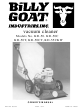 Billy Goat KD 50CT Owner's Manual