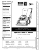 Billy Goat KD502H Operator Owner's Manual