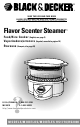 Black & Decker Flavor Scenter Steamer HS1776 Use And Care Book Manual