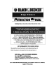 Black & Decker HS1000 Instruction Manual