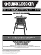 Black & Decker BDTS100 Instruction Manual