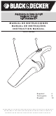 Black & Decker Dust Buster 90501843 Instruction Manual