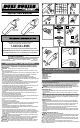 Black & Decker Dust Buster CWV8400 Instruction Manual