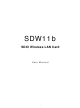 Boca Systems SDIO Wireless LAN Card SDW11b User Manual