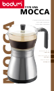 Bodum MOCCA 1176 USA Instructions For Use Manual