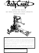 BodyCraft MA605LP Instruction Manual