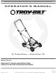 Troy-Bilt 100 Series Operator's Manual