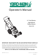 Yard-Man 589 Operator's Manual