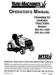 Yard Machines 820 thru 829 Operator's Manual