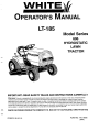 White LT-185 Operator's Manual
