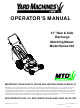 Yard Machines Series 540 Operator's Manual