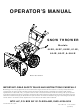 MTD 614E Operator's Manual