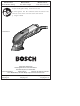 Bosch 1294VSK Operating/Safety Instructions Manual
