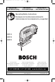 Bosch 52314 Operating/Safety Instructions Manual