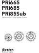 Boston Acoustics SPEAKER SYSTEM PRI665 User Manual