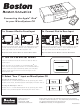 Boston Acoustics DJ030105-V1 Connecting Manual