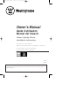 Westinghouse Indoor Lighting fixture Owner's Manual