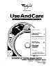 Whirlpool RC864OXB Use And Care Manual