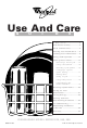 Whirlpool 980 Series Use And Care Manual