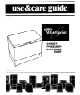Whirlpool EHOSOF Use And Care Manual