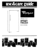 Whirlpool EVISOE Use And Care Manual