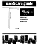 Whirlpool EVISOF Use And Care Manual