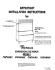 Whirlpool CHCH8AE Installation Instructions Manual