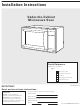 Whirlpool MT4078SPQ - 0.7 Cu. Ft. Nonsensor Microwave Oven Installation Instructions