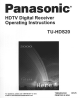 Panasonic TU-HDS20 Operating Instructions Manual
