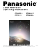 Panasonic CT-20SX11 Operating Instructions Manual